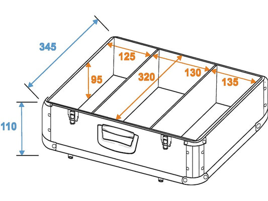 ROADINGER CD-Case ALU Digital-Booking abgerundet Rot