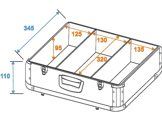 ROADINGER CD-Case ALU Digital-Booking abgerundet schwarz