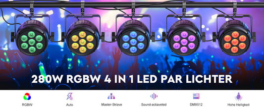 LED PAR Scheinwerfer 7x40 Watt RGBW Top Angebot
