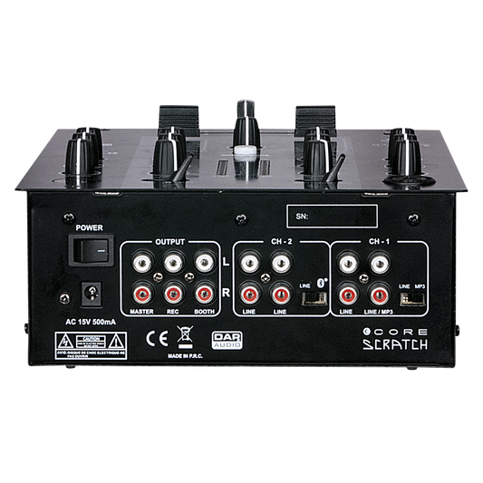 DAP CORE Scratch 2-Kanal DJ-Mischpult
